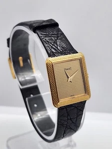 Piaget 41547 Protocole Clous d Paris Hobnail 18kt Gold Manual Wind Women's Watch - Picture 1 of 13