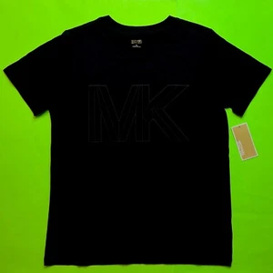 New MICHAEL KORS Women’s Short Sleeve T-Shirt Size X-SMALL Black MSRP $88.00 - Picture 1 of 15