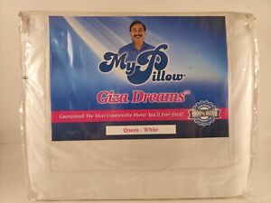 MyPillow Giza Dreams 400 TC Sheet/Pillowcase Set Queen - White 