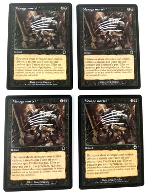 Mtg Magic: Playset (4x) Deadly Cleanup Dead Ringers Apocalypse Vf Exc - Image 1 of 2