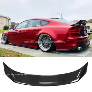 For 2013-2017 AUDI A7 S7 RS7 Real Carbon Fiber Trunk Spoiler Wing Lip NEW Style - Picture 1 of 24
