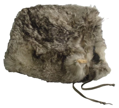 Gorra de piel real vintage para mujer marca desconocida gris talla única Foto 1 de 4