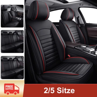 2/5x Für VW Tiguan Sitzbezüge Luxus Leder Protectors Pad Kompatibler Airbag