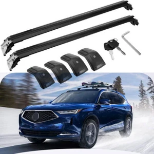 2Pcs Fits for All New Acura MDX 2022 2023 Roof Rail Racks Cross Bars Crossbars  - Picture 1 of 9