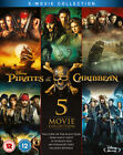 Pirates of the Caribbean 1-5 (Blu-ray) Jonathan Pryce Jack Davenport Johnny Depp