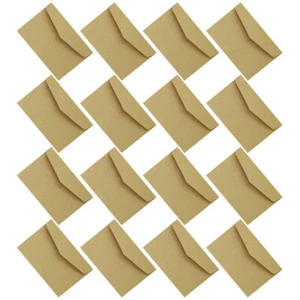 100 Pcs Vintage Envelope Craft Envelopes Business Card Mini Brown Small - Imagen 1 de 12