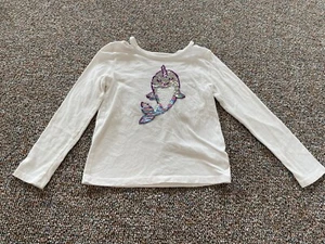 The Children s Place Sequin Narwhal Top S 5-6 - Picture 1 of 5