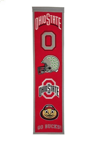 Ohio State Buckeyes Heritage Banner Wool Banner FREE SHIPPING Cover