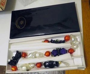 Christopher Radko "Ghost Go Round" 98-450-0 Ghost & Bat Garland w/ Box  RARE - Picture 1 of 5