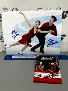 ALEX MAIA SHIBUTANI SKATING SIGNED AUTOGRAPHED 8X10 PHOTOGRAPH-EXACT PROOF COA - Picture 1 of 7