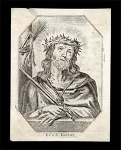 santino incisione 1600 ECCE HOMO - Picture 1 of 1