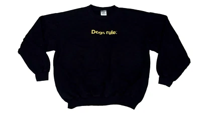 Sudadera negra vintage Pedigree Dogs Rule talla XL Foto 1 de 4