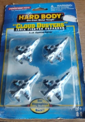 Lot 3 Rare NOS MOC Tootsietoy Diecast Fighter Squadrons F-16s - Image 1 of 2