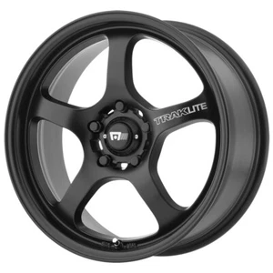 18x8 +45 Motegi MR131 5x100 Satin Black Wheels (Set of 4) - Picture 1 of 2