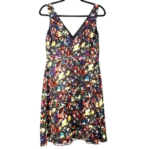 Gap Maternity Abstract Print Sleeveless V-Neck Empire Waist Dress W/ Pockets 2 - Picture 1 of 11