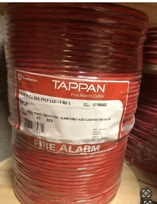 Cable de alarma contra incendios 14/2c, cable FPLP blindado plenum 1000 pies 150c aprobado por Nueva York LL5 Foto 1 de 4