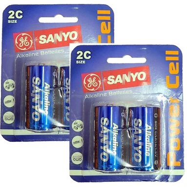 4x Panasonic SANYO C 1.5V Batteries Super Heavy Duty Power C - Image 1 of 4