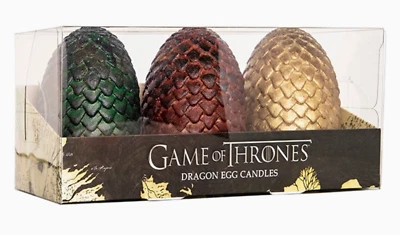 Game of Thrones Dragon Egg Candles, Set of 3 - Image 1 of 4