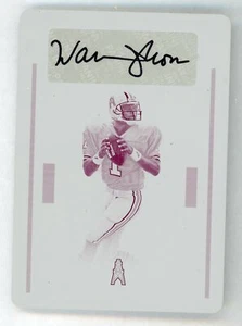 Warren Moon 2016 National Treasures Auto Serial #d 1/1 Printing Plate Oilers - Picture 1 of 2