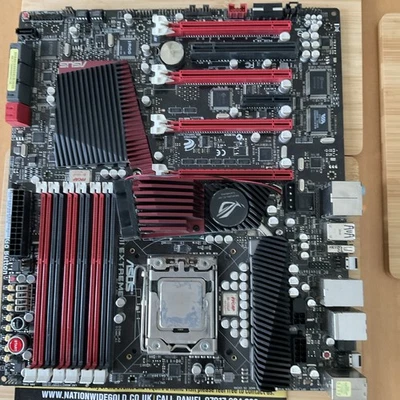 ASUS Rampage III Extreme motherboard X58 LGA1366 6*DDR3 24G ATX Tested - Image 1 of 4