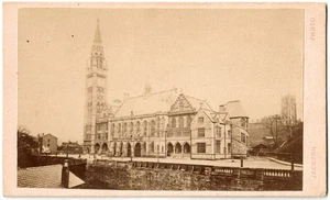 Cdv.Rochdale.Jackson Photogra.England.UK."Town Hall".Photo original Albumen 1870 - Picture 1 of 4