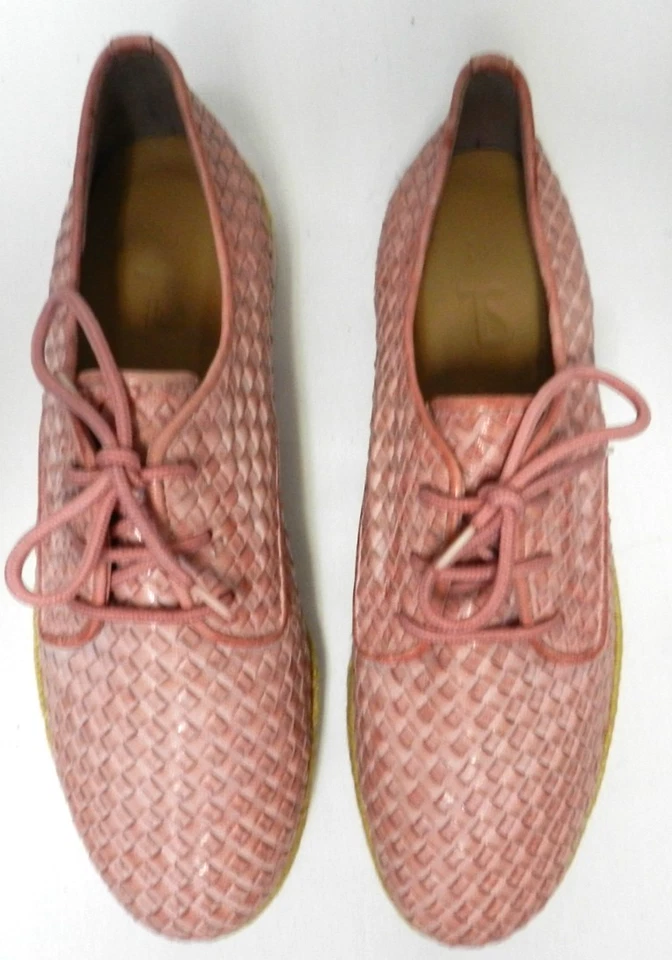 Zapatos con cordones TS de cuero tejido brogue Oxford suela Eva ribete de paja NUEVO Talla 7 Foto 1 de 4