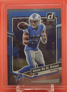 2023 AMON-RA ST. BROWN /100 Press Proof Silver Parallel Donruss Football Panini - Picture 1 of 3