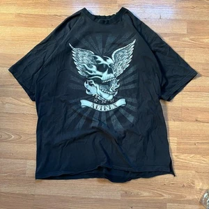 90s Y2K skull design avirex tee Tattoo Style Ed Hardy Size XL - Picture 1 of 7