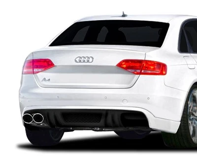For 2009-2012 A4 B8 4DR R-1 Rear Diffuser - 1 Piece Foto 1 de 4