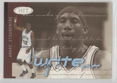 2002-03 SAGE Hit Write Stuff Amare Stoudemire Amar'e Stoudemire #4 novato radiocontrol Foto 1 de 2
