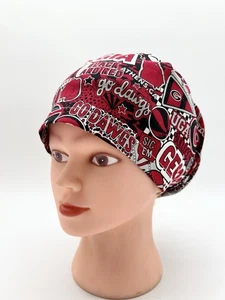Georgia Bulldogs Euro Scrub Cap/OR Scrub Cap/Bulldogs Scrub Cap - Picture 1 of 2