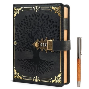 WEMATE Lock Journal with Pen & Gift Box, A5 260 Pages, Refillable, Hardcover ... - Picture 1 of 7