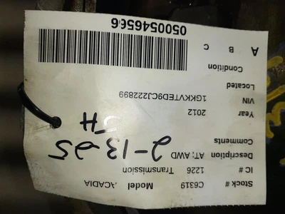 Automatic Transmission AWD Fits 11-12 ACADIA 1913097 - Image 1 of 4