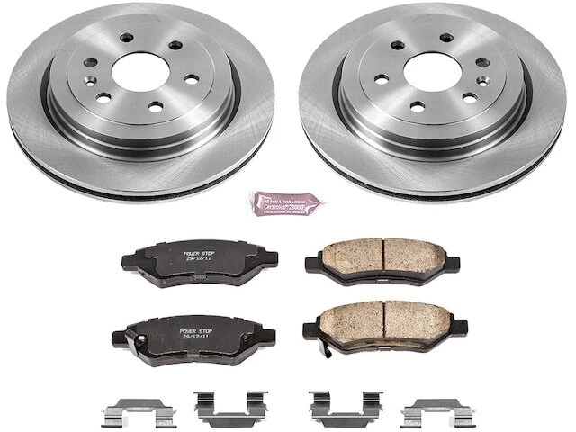 Rear Brake Pad and Rotor Kit For 10-16 Cadillac Saab SRX 94X YY47S4 Foto 1 de 1