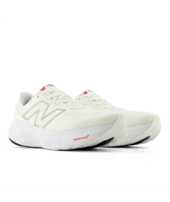 New Balance Men's 1080V14 Running Shoes, White/Silver Metallic/Sea Salt (Multip - Image 1 of 4