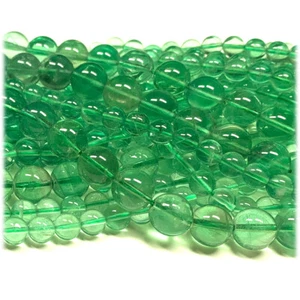 Genuinos Natural Claro Verde Oscuro Fluorita Collares Pulseras Cuentas Sueltas - Imagen 1 de 6