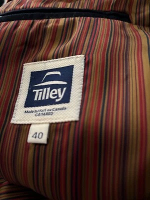 Chaqueta de vestir informal blazer Tilley Endurables para hombre talla 40 azul marino Foto 1 de 4
