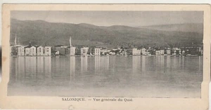 GREECE Rare Postcard Showing SALONIQUE General View of the Quay 1920s - Picture 1 of 3
