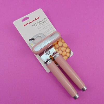 KitchenAid abrelatas perilla de manivela de gran tamaño de fácil giro color rosa modelo KE199OHDRA Foto 1 de 4