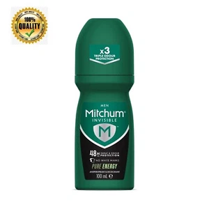 Mitchum Invisible Men 48HR Protection Roll On Anti-Perspirant & Deodorant 100 ml - Picture 1 of 5
