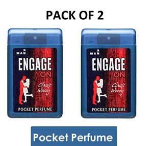 Engage Men's Pocket Perfume, Classic Woody 18 ml Perfume For MEN ( Pack of 2 )