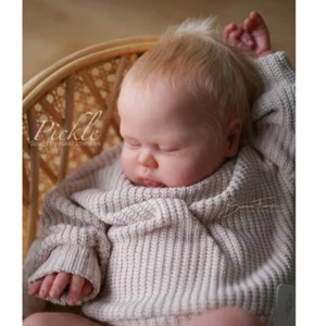 24in Pickle Reborn Baby Doll Unpainted Kit DIY Part with Cloth Body Handmade Toy - Picture 1 of 5