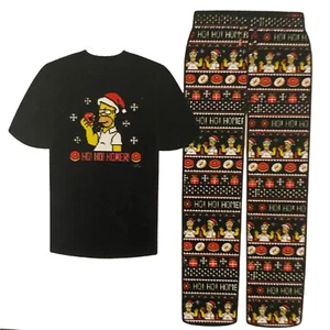 I Simpson Ho Homer Uomo T-Shirt e Pantaloni Lounge, Set Pigiama (Piccolo) - NUOVO - Foto 1 di 4