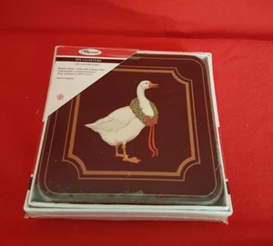 Pimpernel Coasters "Christmas Goose". New in Box SEALED. - Bild 1 von 4