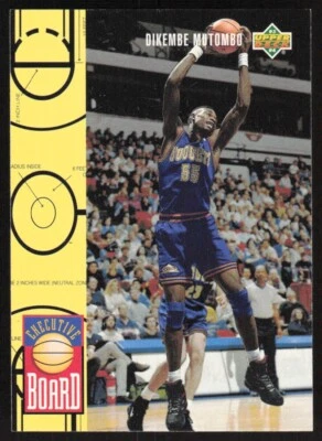 1993-94 Upper Deck Executive Board Dikembe Mutombo #431 Denver Nuggets - Image 1 of 2