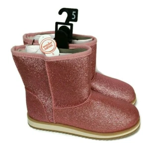 Botas forradas de piel sintética rosa brillante Wonder Nation para niñas jóvenes talla 5 NUEVAS CON ETIQUETAS - Imagen 1 de 9