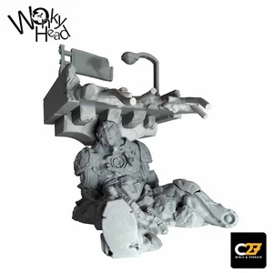 Marvel Fan Art Fall of the killer Robot destroyed Sentinel 40mm Terrain 3d Print - Picture 1 of 12