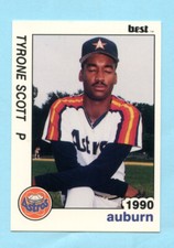 1990 Minor League Cards  #19 Tyrone Scott - Auburn Astros