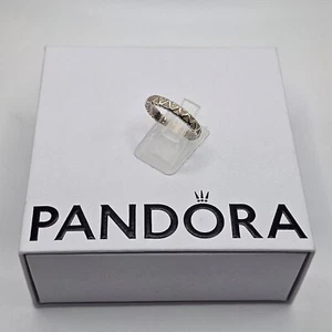 Genuine Pandora Enamel Abundance Of Love Heart Ring ALE 925 Size-54 #190975EN23 - Picture 1 of 2
