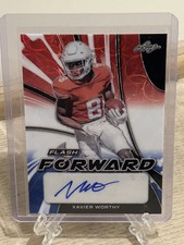 Xavier Worthy 2022 Leaf Flash Forward  Auto Football Card /5